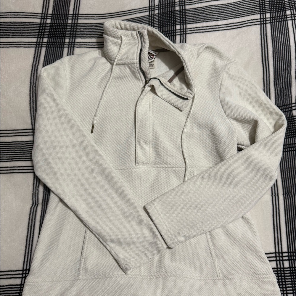 Avalanche Cream Pullover with High Collar